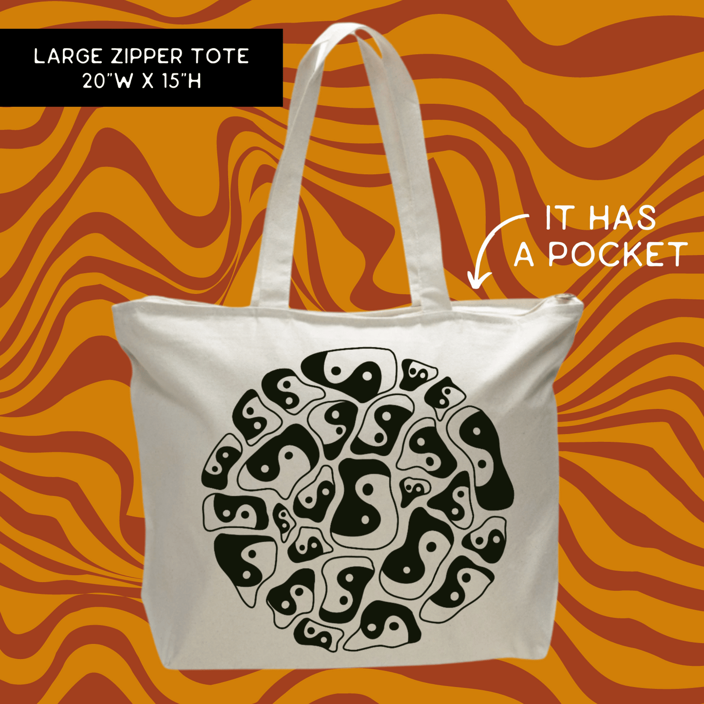 Yin Yang Tote Bag
