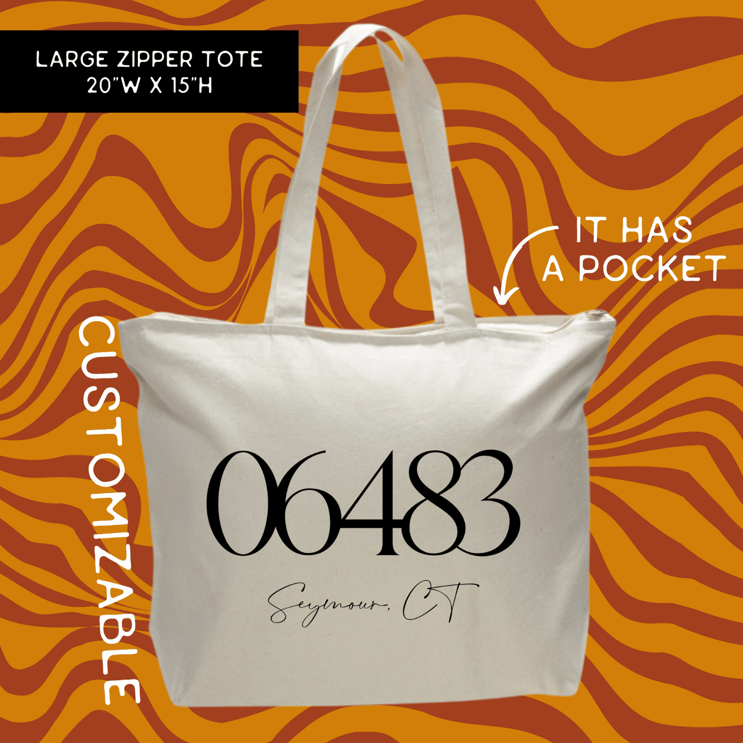 Custom Location Tote Bag