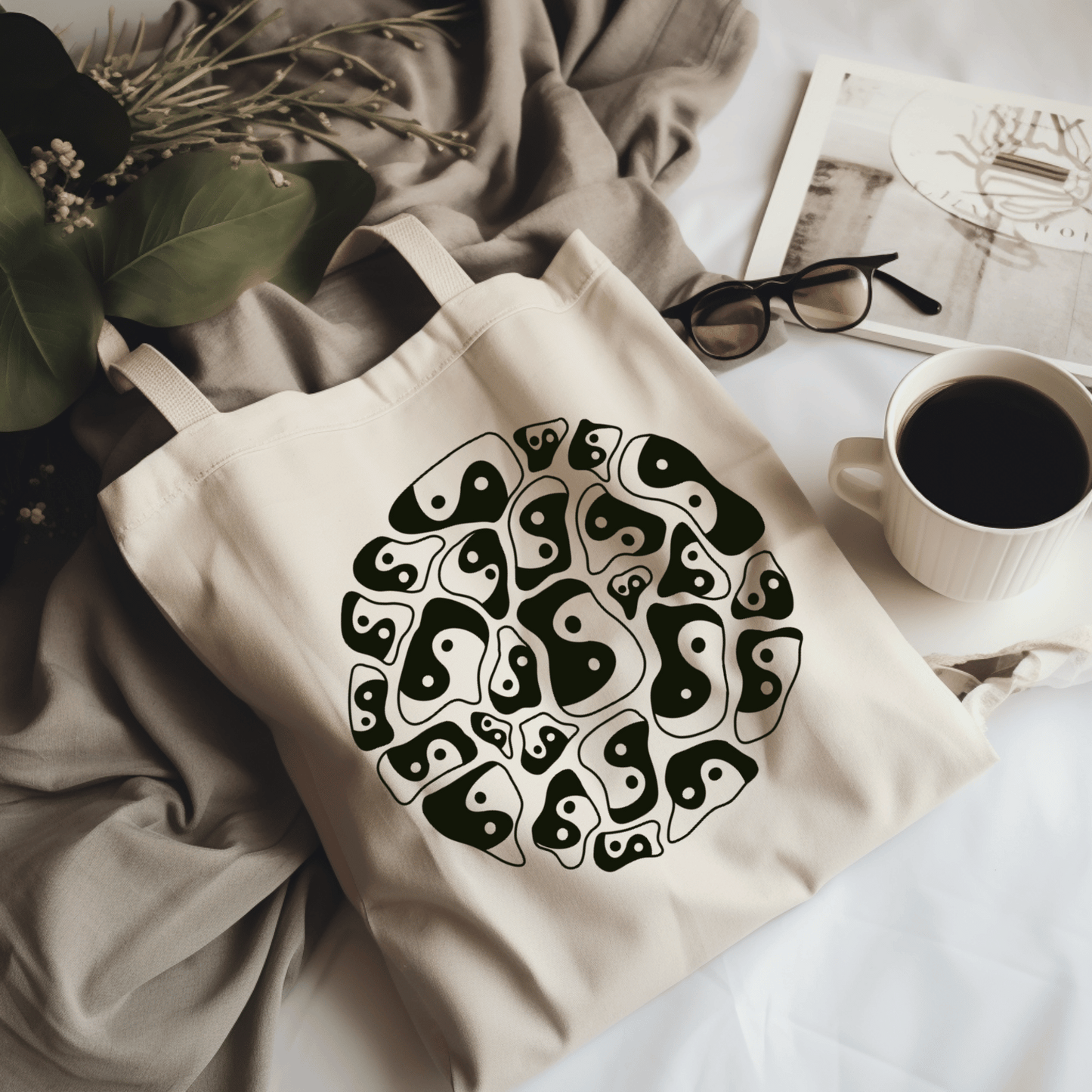 Yin Yang Tote Bag