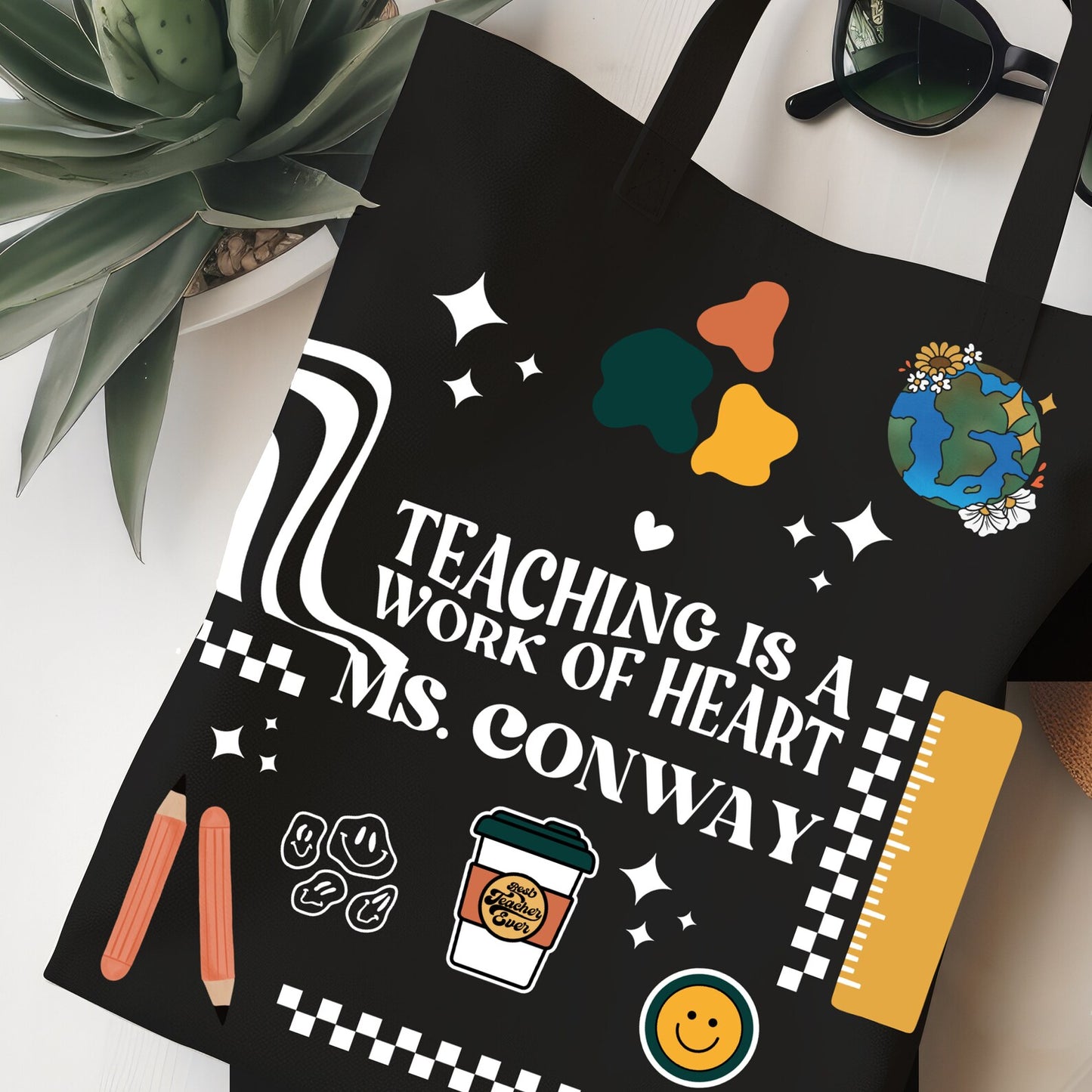 Trendy Teacher Tote Bag